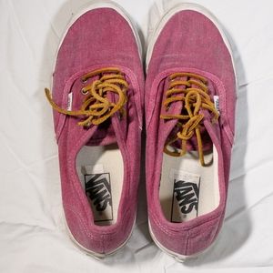 Vans Authentic Slim Washed Canvas Skate Shoes